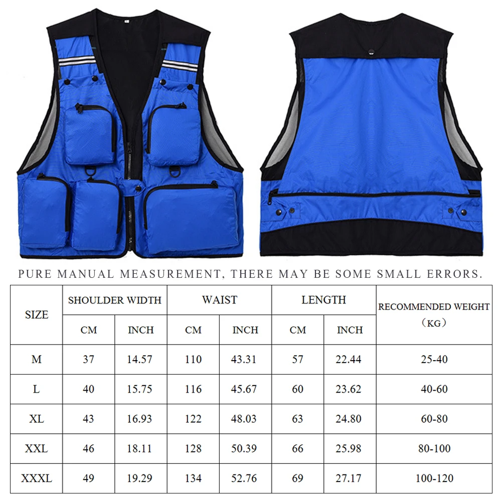 Chaleco en exteriores de pesca