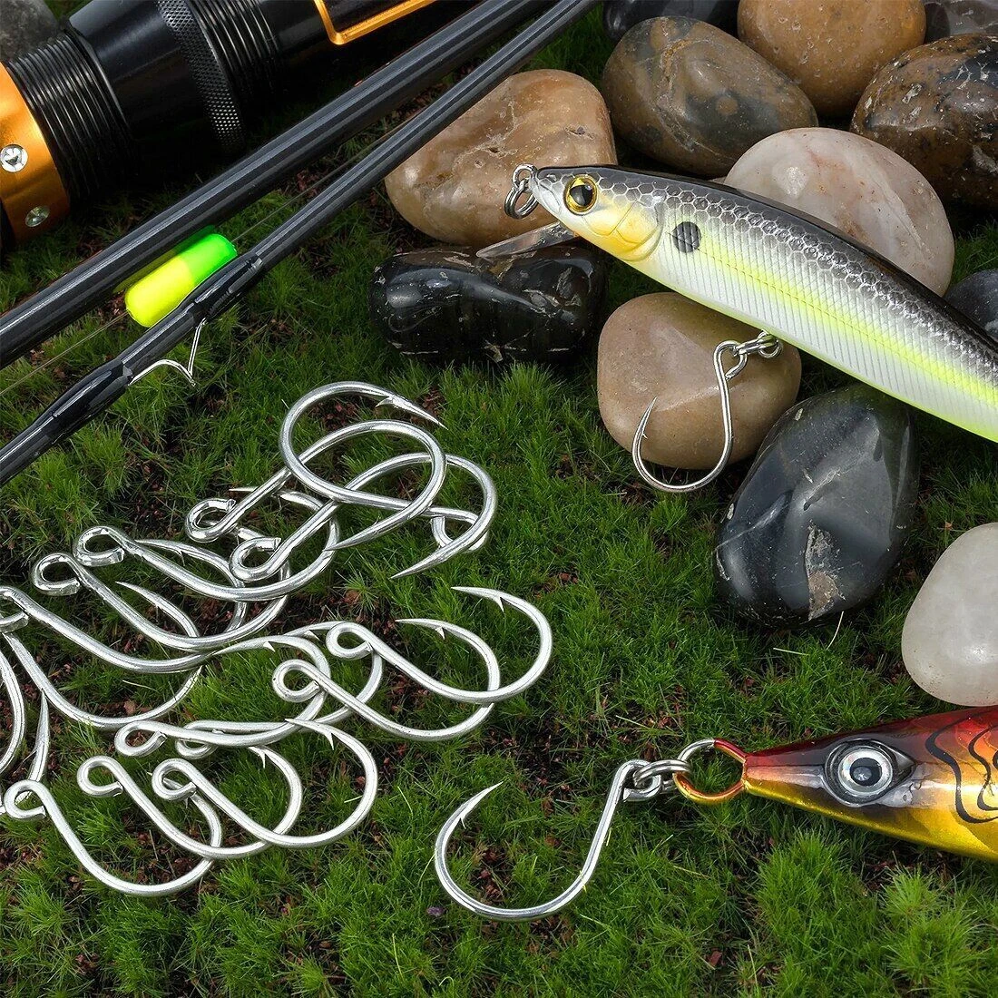 Anzuelos inline FishTrip Wide Gap – Repuesto para vinilo - imagen 4