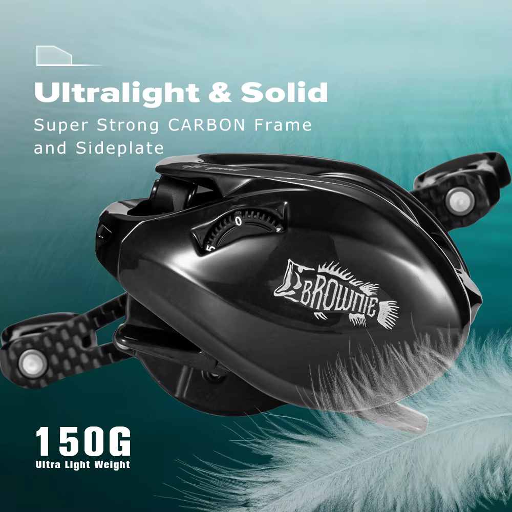 Carrete Baitcaster BFS Soloking BMC100 – Carbono finesse ultraligero - imagen 4