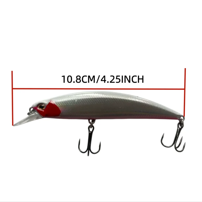 MEGAIMABASS Señuelo tipo pez sumergible para lubina M095 – Boca curva - imagen 4