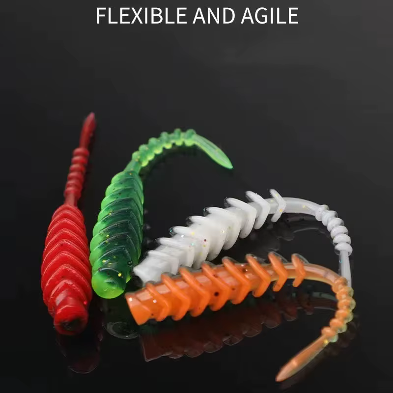 WALK FISH Gusano Vinilo 61mm con Rosca Inversa – Señuelo Marina - imagen 3