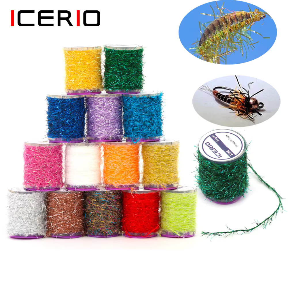 ICERIO Chenilla para atar moscas – Scud, Jig y ninfa de trucha - imagen 4