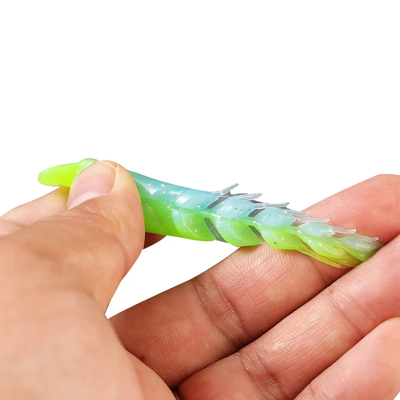 TAIYU Señuelo de camarón para lubina - vinilo biónico resistente - imagen 3