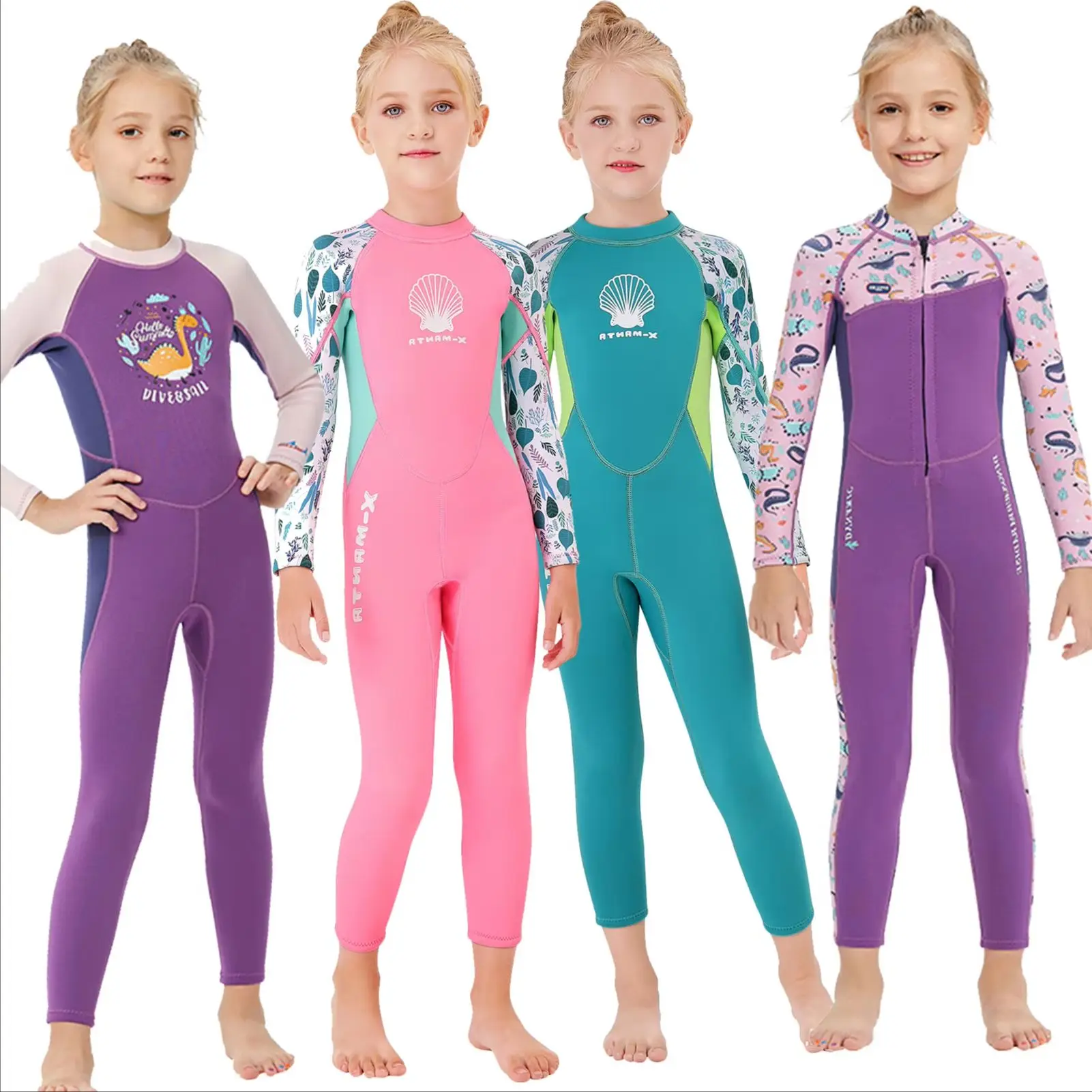 Traje de neopreno infantil anti-UV una pieza para surf - imagen 4