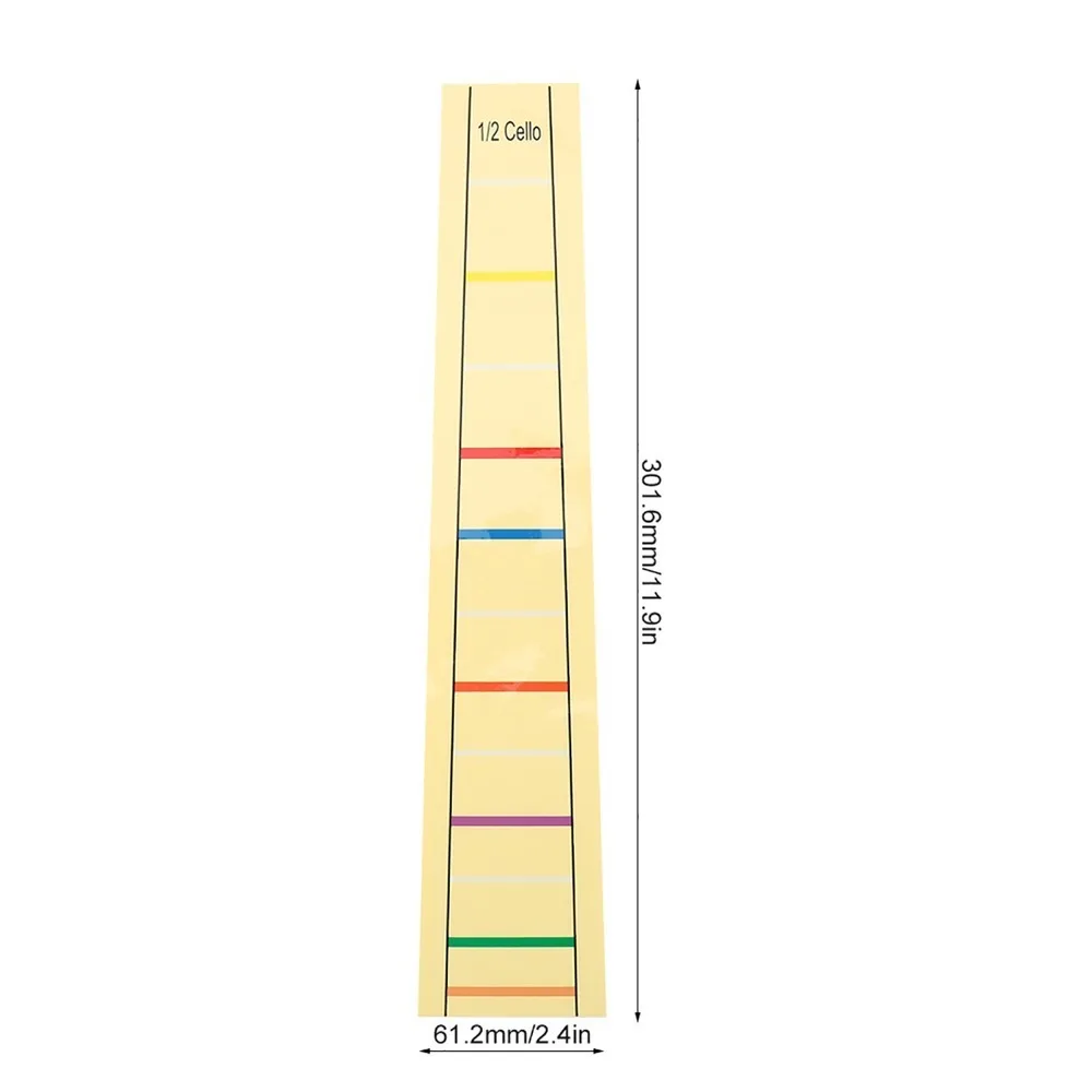 Marcador de posiciones para dedos de cello guía de mástil