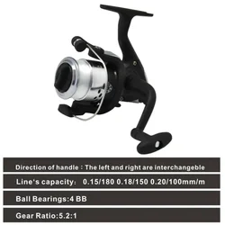 Carrete de Pesca Giratorio 5.2:1 – 18 kg de Arrastre, 10+1 Rodamientos