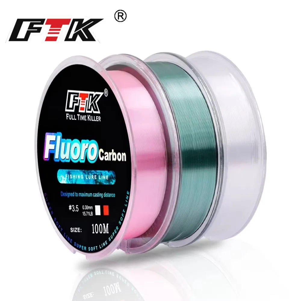 FTK Línea fluorocarbono recubierta fibra de carbono Japón - imagen 2