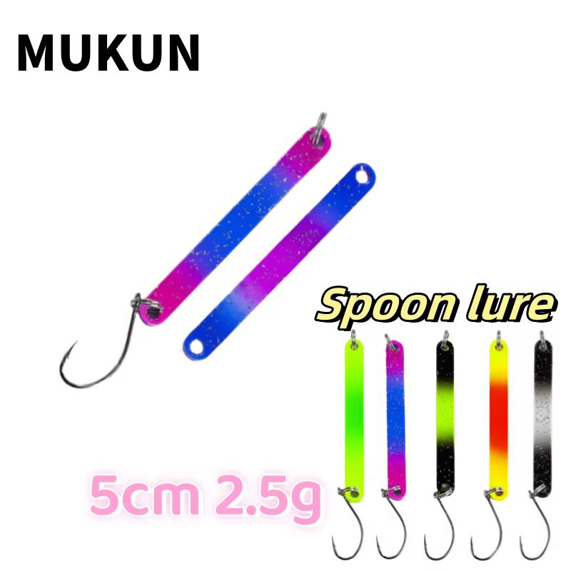 MUKUN Señuelo Cuchara Metálico de Latón para Trucha y Perca