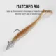 NOEBY Rhythm Shad swimbait de vinilo con cabeza plomada - imagen 5
