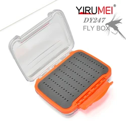 Caja de pesca multiusos con compartimentos para mosca y herramientas