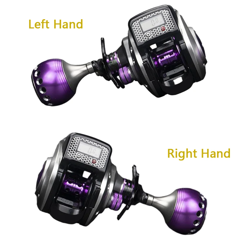 Carrete baitcasting de metal con pantalla digital para carpa - imagen 3