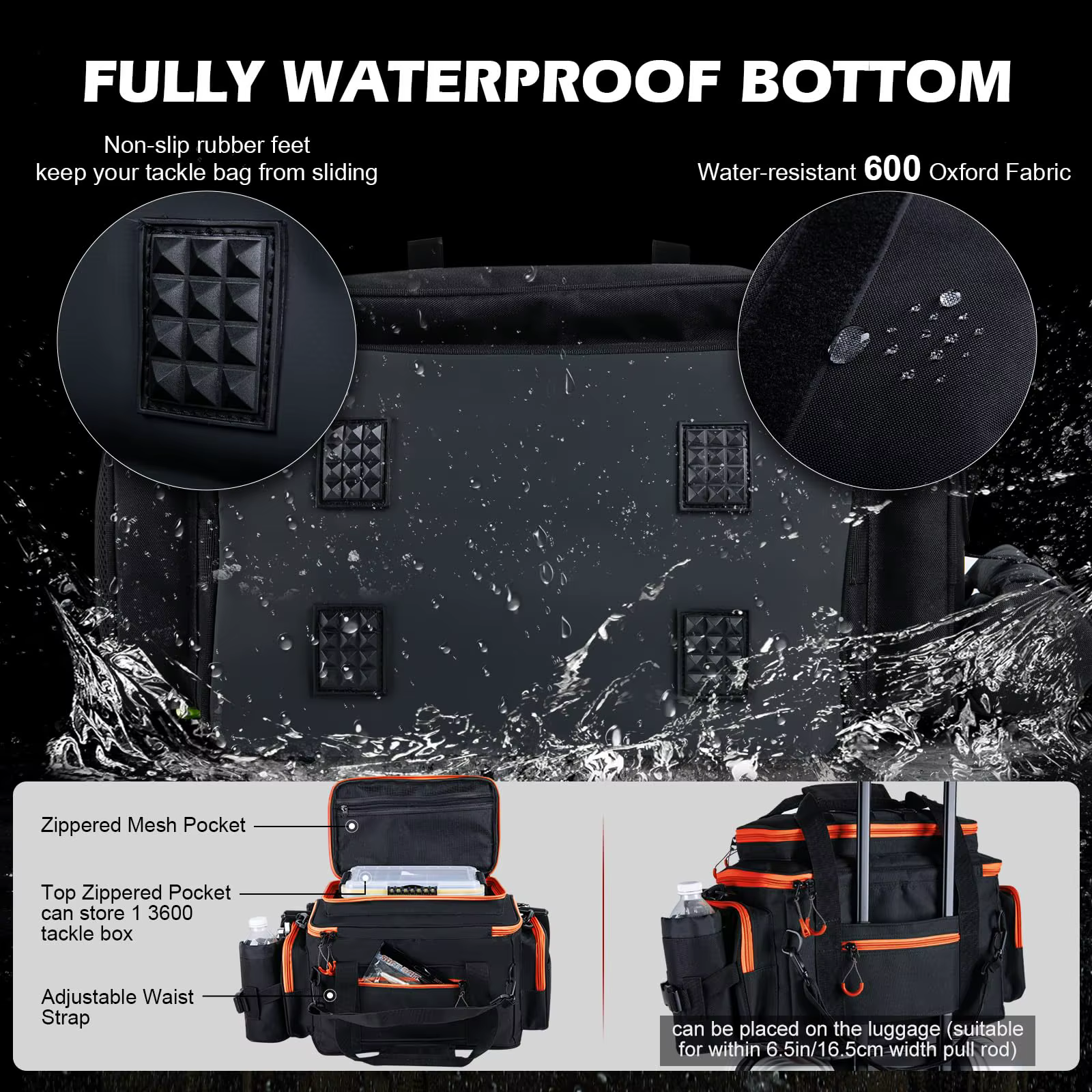 Goture Carbon Kit de cañas telescópicas con carrete y bolsa