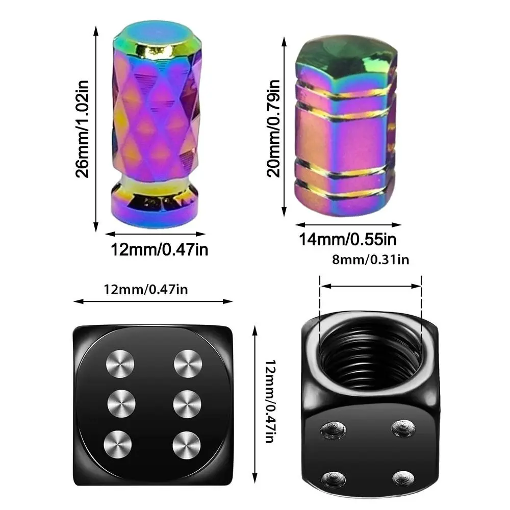 Tapas de válvula de aluminio antipolvo universales duraderas - imagen 2