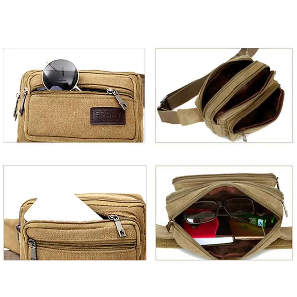Riñonera crossbody vintage con bandolera ajustable para pesca - imagen 3