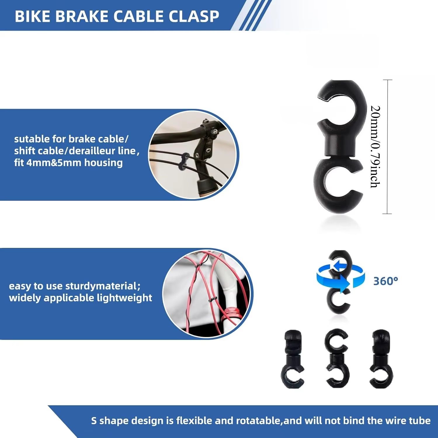Tapas Giratorias para Cables de Freno MTB - imagen 4
