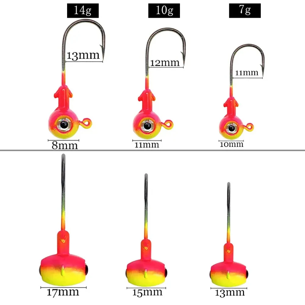 Anzuelo Jig Head martillo Mr.Lurion con púas para vinilo