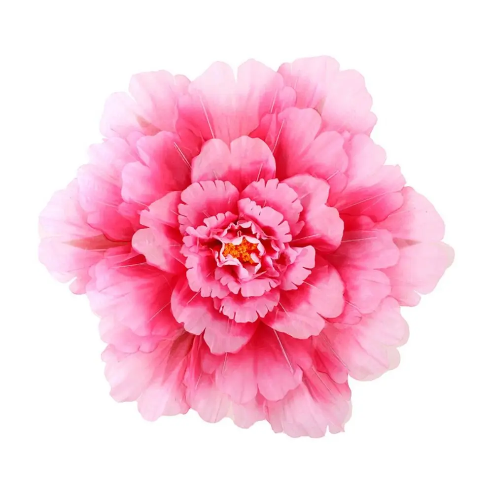 Accesorio de danza con flores de peonía en tela colorida