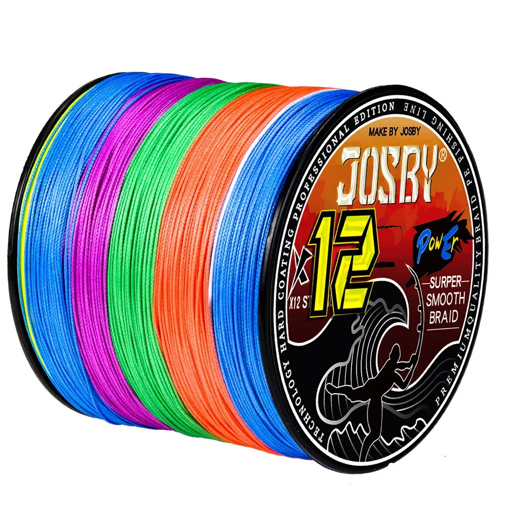 Sedal Trenzado JOSBY 12 Hebras Extreme PE – Carpa y Spinning - imagen 4