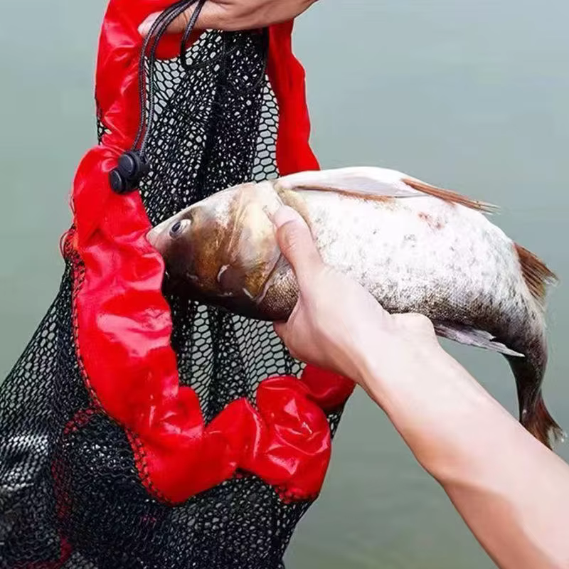 Cesta plegable de pesca Oxford con malla - Jaula portatil para peces - imagen 3