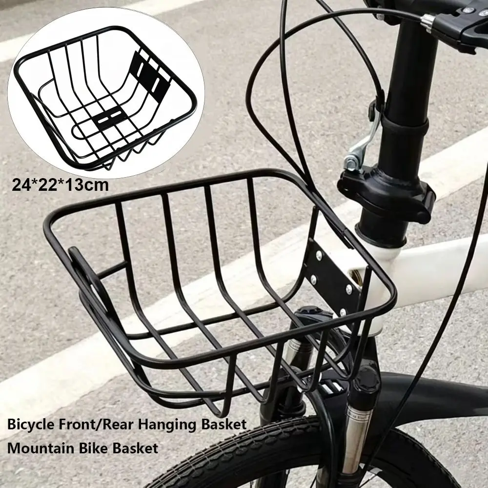 Cesta trasera ajustable de metal duradera para bicicleta de montaña - imagen 3
