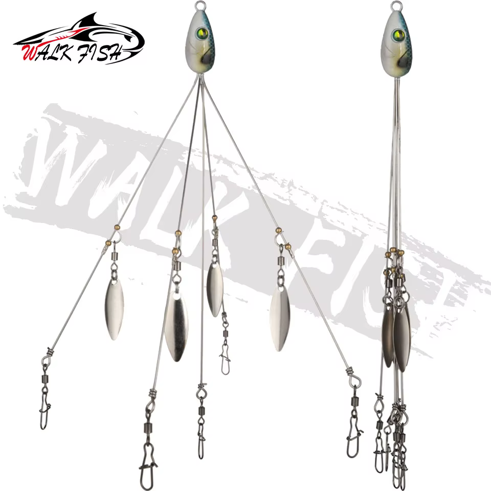 Walk Fish Alabama Rig – Aparejo de paraguas para lubina - imagen 4
