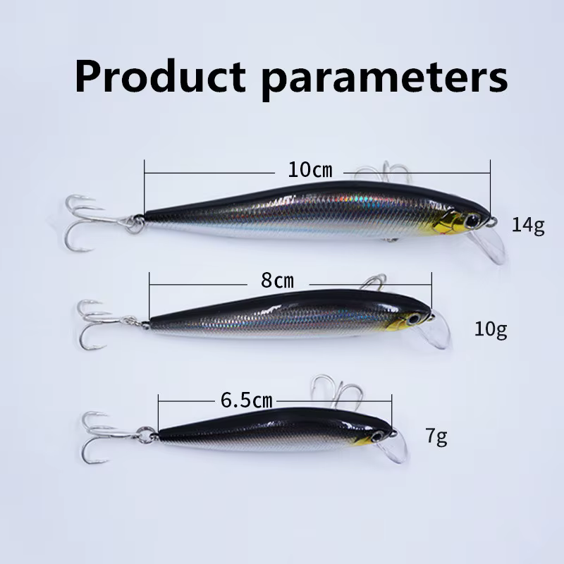 Minnow Mino 5-14g – Cebo hundido de balanceo lento - imagen 4