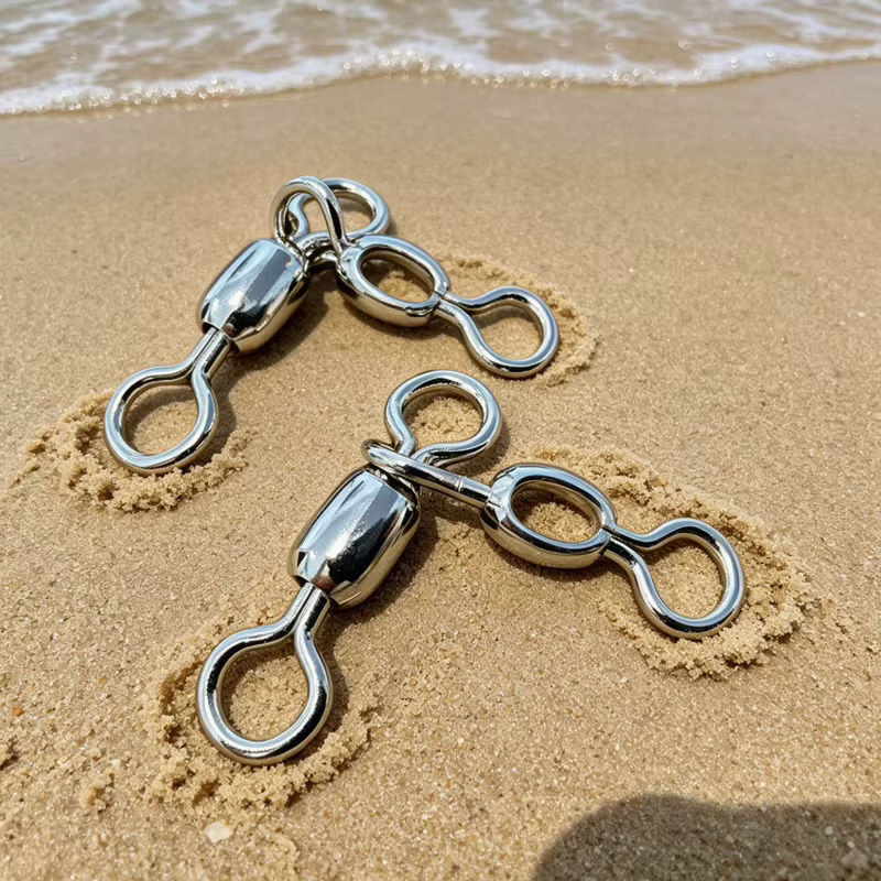 Esmerillones Giratorios 3 Vías Acero Inoxidable para Surfcasting - imagen 2