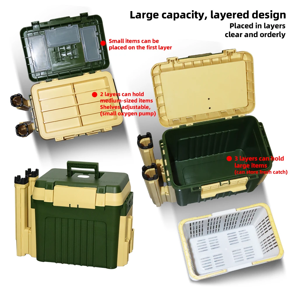 Caja abierta con accesorios visibles