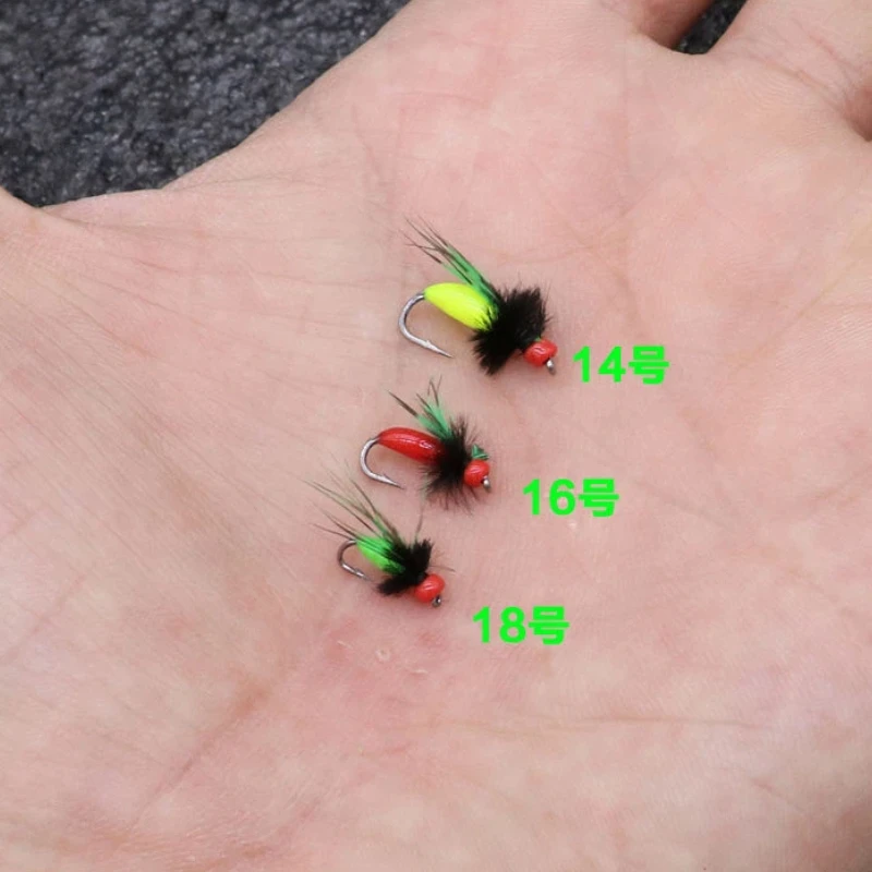 Micro señuelos mosca y mosquito para peces pequeños en agua dulce - imagen 2
