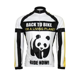 Camiseta térmica de lana para ciclismo de montaña MTB manga larga