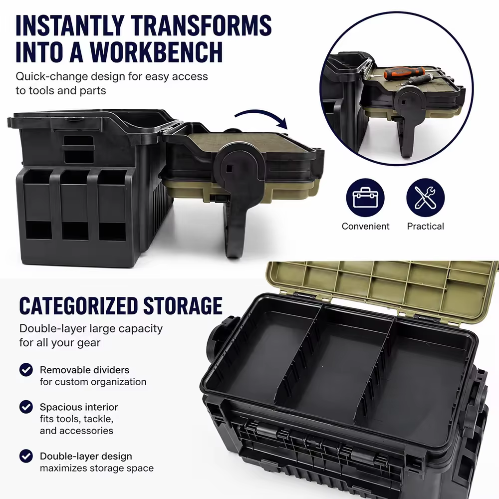 Caja de pesca estanca y resistente a golpes con asa - imagen 4