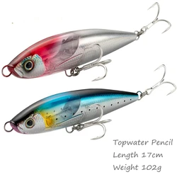 Johncoo Topwater Pencil Dog Walker - Señuelo flotante para atún