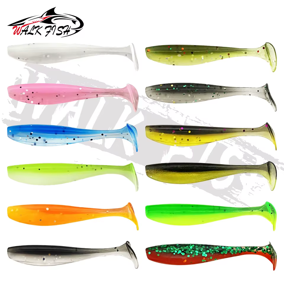 Wobbler Walk Fish 40mm – Swimbait de silicona cola en T - imagen 2