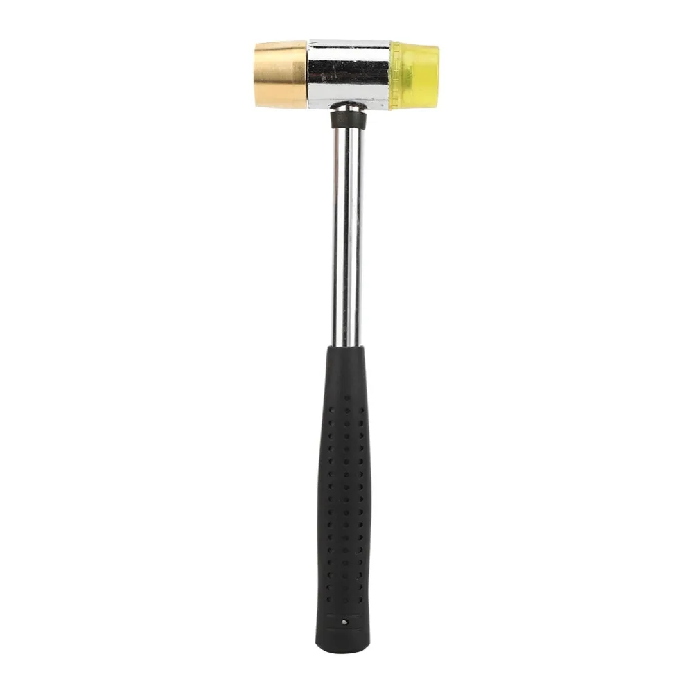Martillo doble cabeza luthiers metal y plástico amarillo-dorado - imagen 5