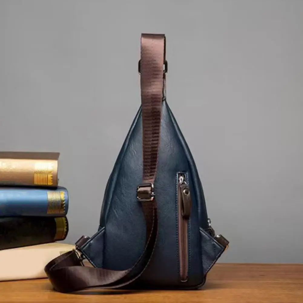 Bolso bandolera retro de piel sintética ajustable para viaje - imagen 4