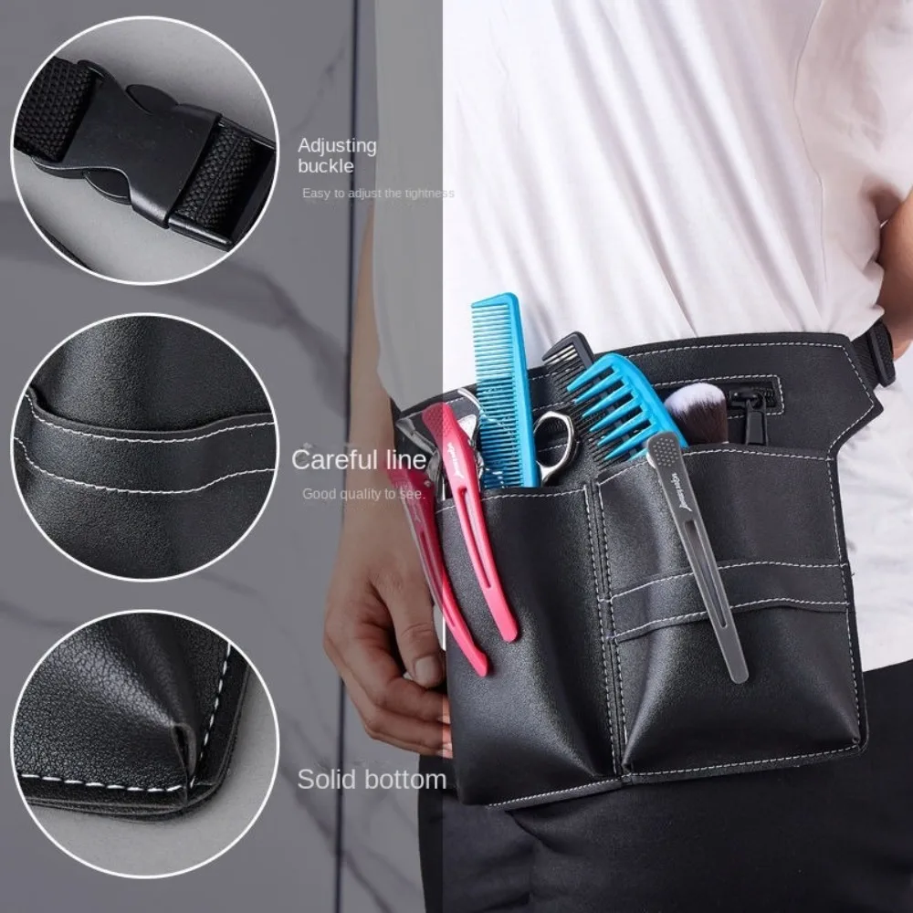 Bolsa de cuero PU portátil para herramientas de peluquería - imagen 2