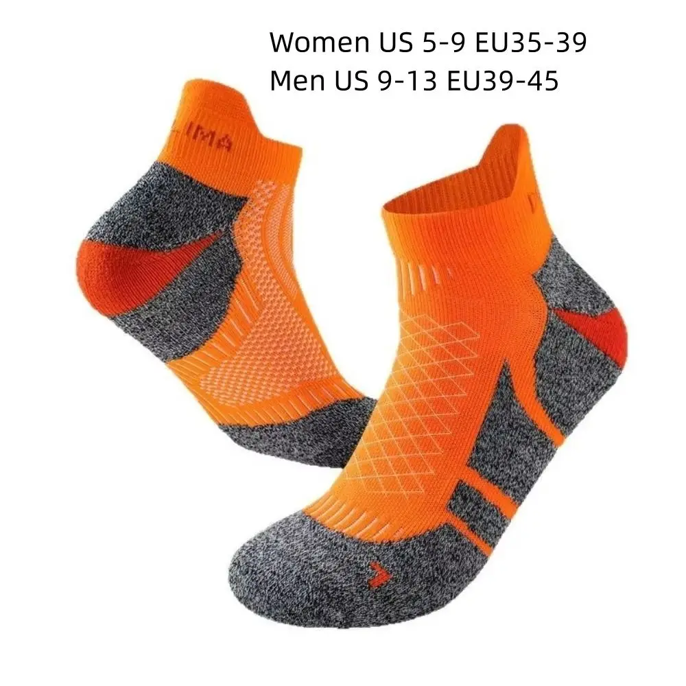 Calcetines profesionales para maratón, corte bajo y acolchados