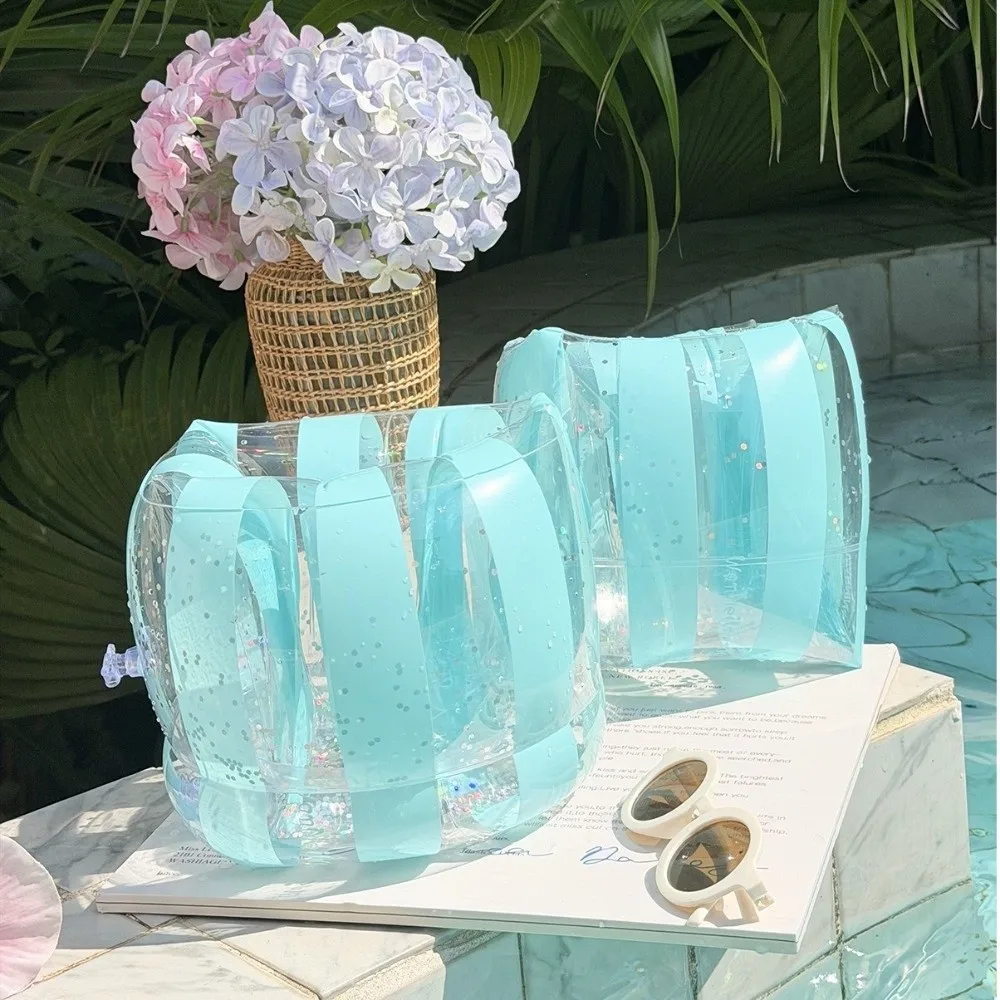 Flotadores de brazo PVC inflables doble cámara para piscina y natación - imagen 3