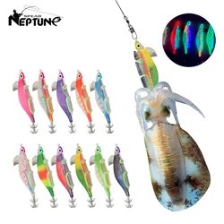 Webfoot Egi - Señuelo de calamar luminoso con anzuelo para pesca