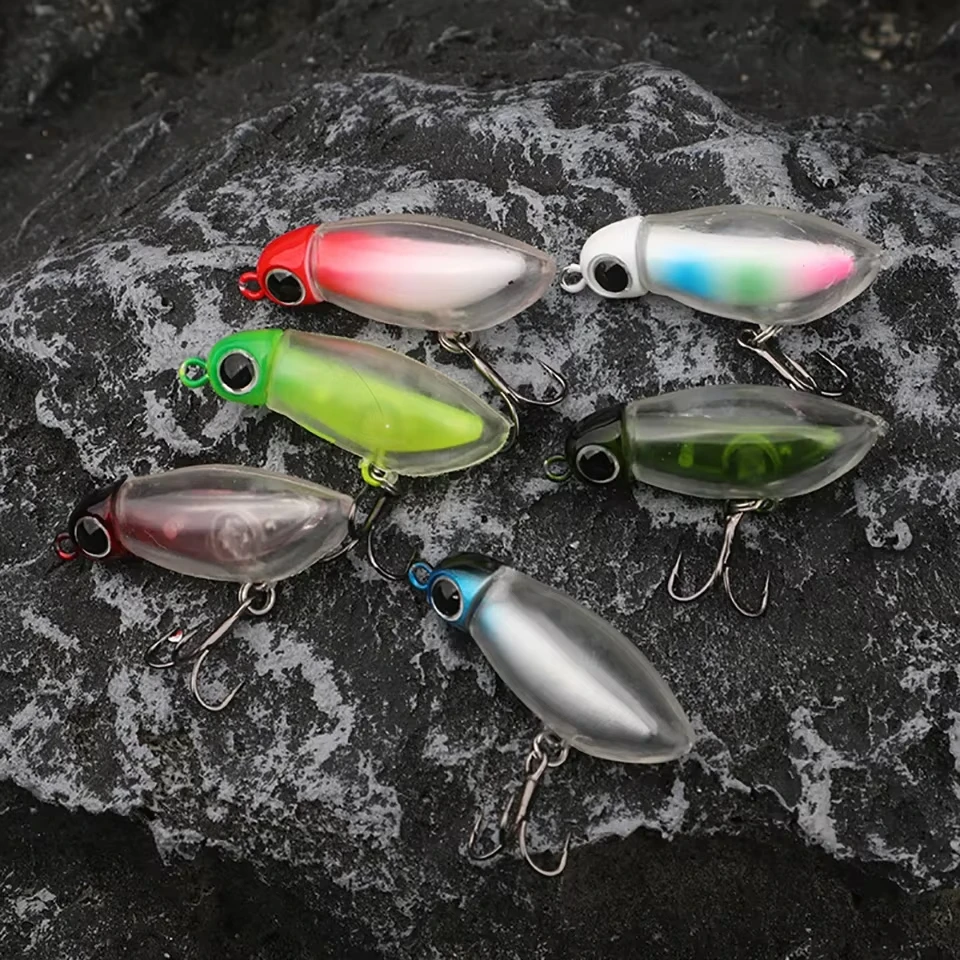 Señuelo Pencil WALK FISH – Vinilo con cola roja para superficie - imagen 5