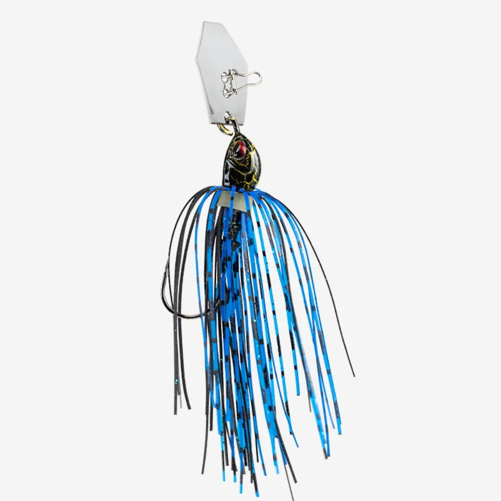 Buzzbait Walleye con falda silicona y spinner - imagen 2