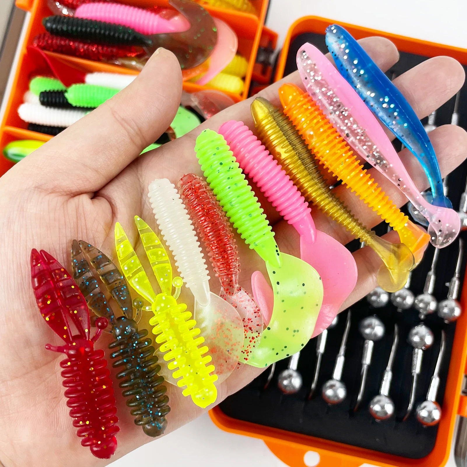 Señuelos Blandos Jig Head FREE FISHER para lubina y perca vinilo - imagen 2