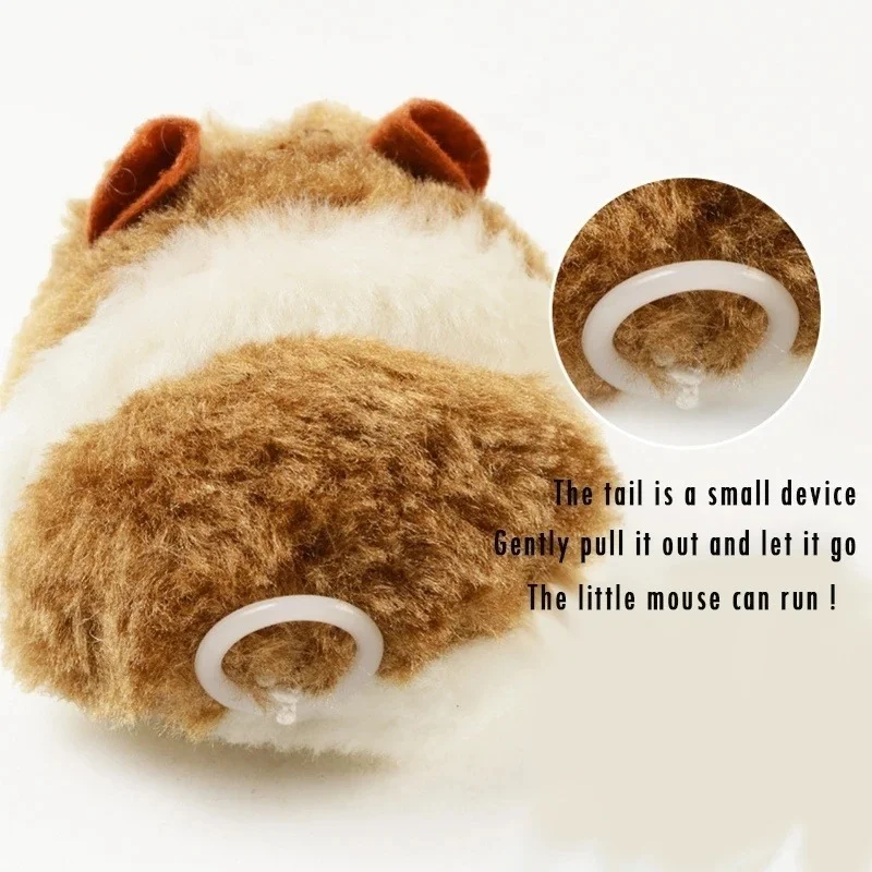 Juguete para Hámster – Ratón Mecánico Interactivo con Peluche Seguro - imagen 2