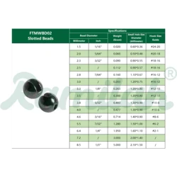 Cuentas de tungsteno ranuradas para atado de moscas
