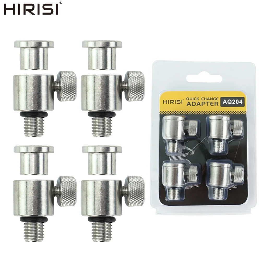 Hirisi conector rápido para alarma de pesca carpa acero inox - imagen 3