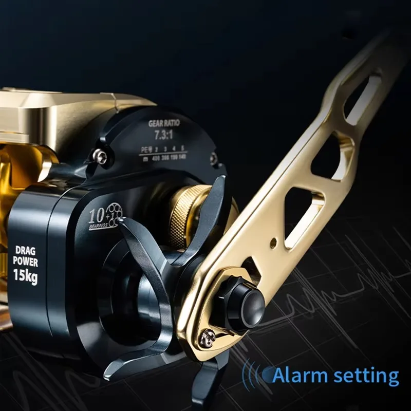 Carrete RYOBI RANMI PILOT DD300 agua salada LED retroiluminado - imagen 4