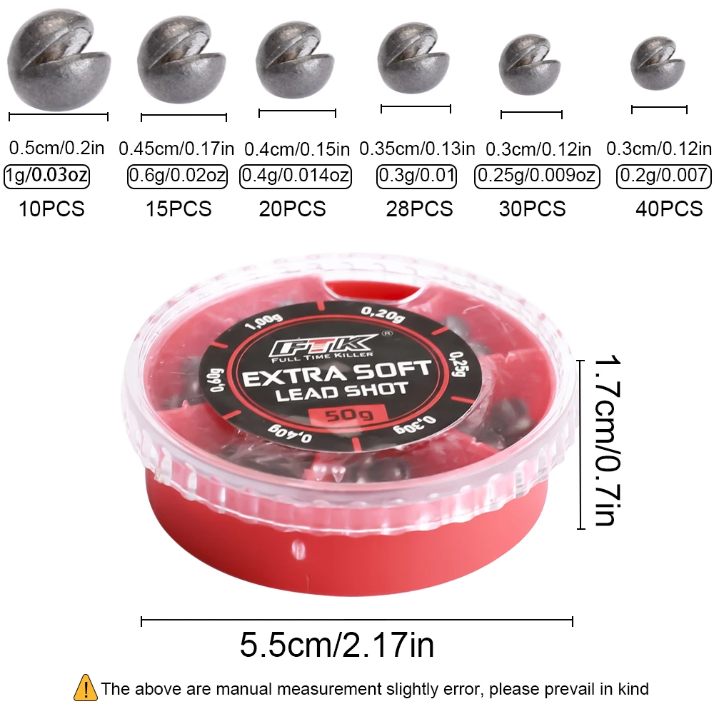 FTK Plomos ajustables de bala para pesca de carpa - imagen 4
