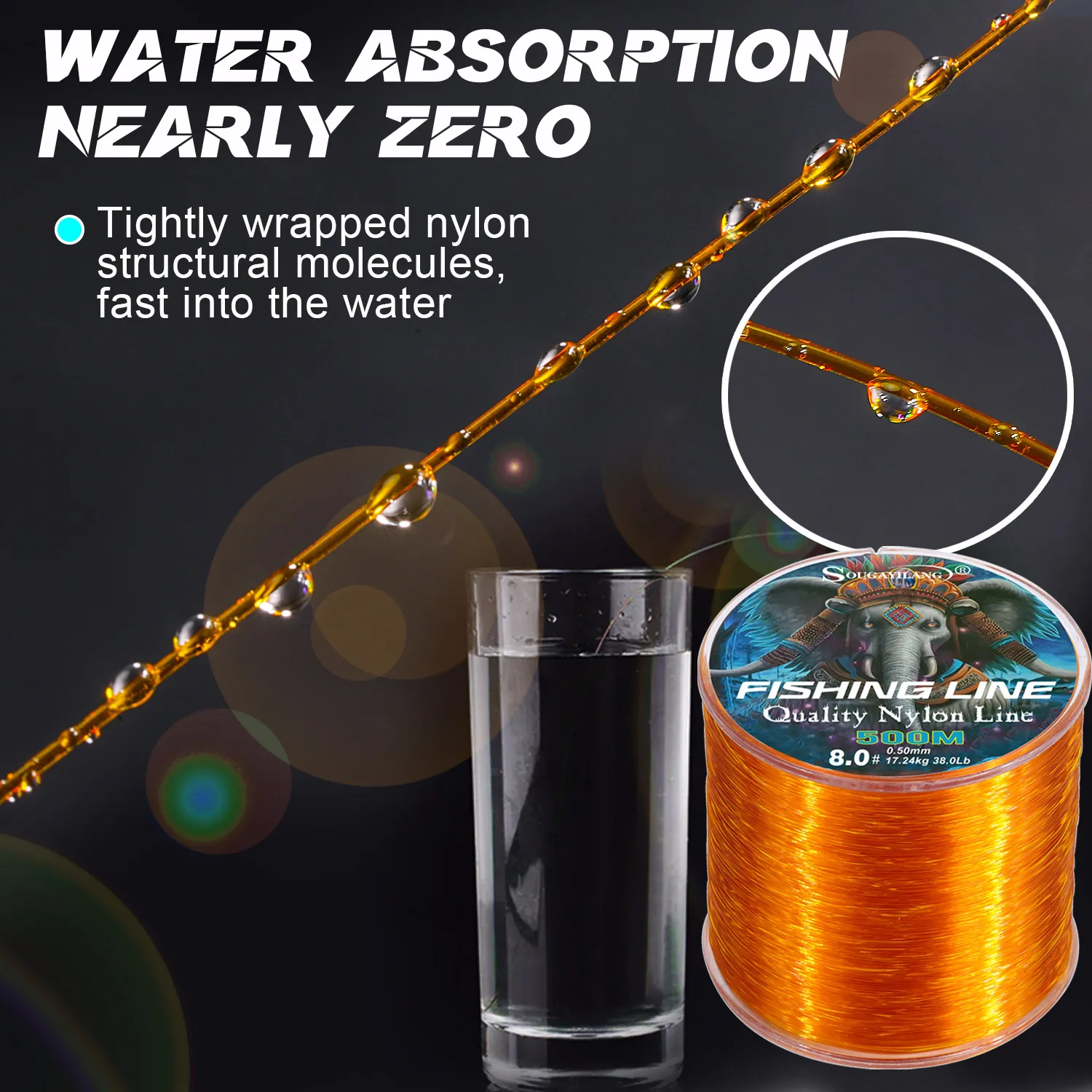 Sougayilang Sedal Monofilamento Nailon – Hilo suave para mar y dulce - imagen 5