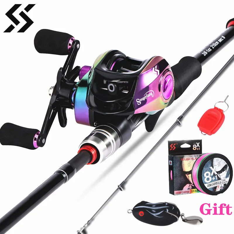 Sougayilang Caña Spinning Carbono – Acción Media Pesca Precisión