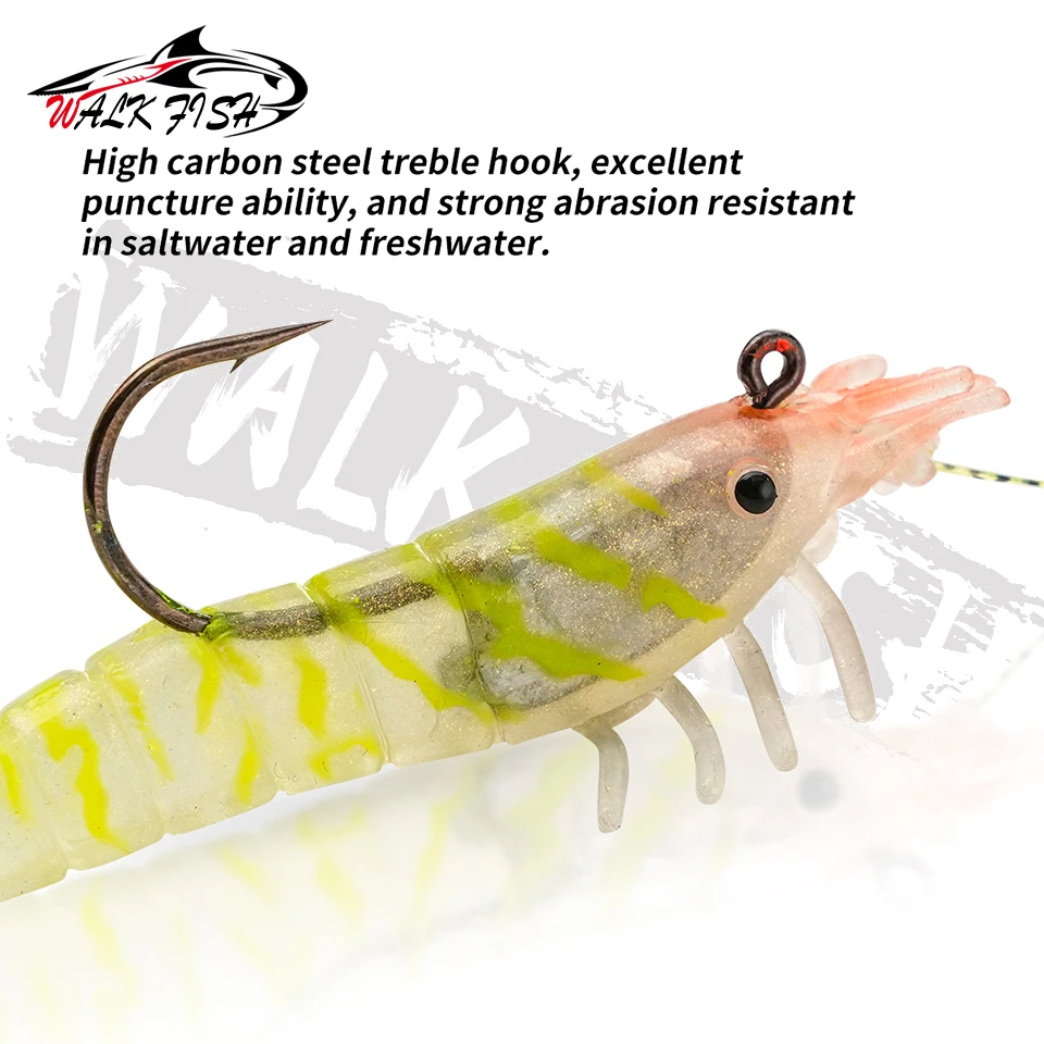 Vinilo de gamba WALK FISH con anzuelo para perca y trucha - imagen 4
